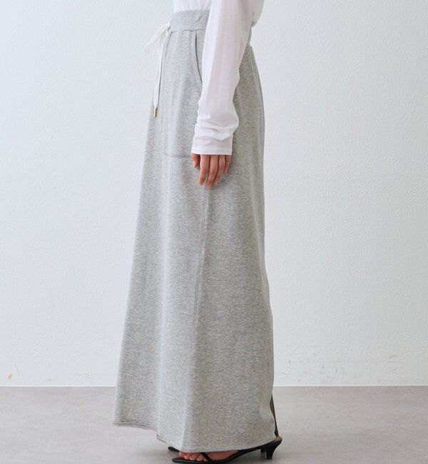  「スウェットロングスカート【新色・低身長サイズ追加/4サイズ展開】」|スカート|