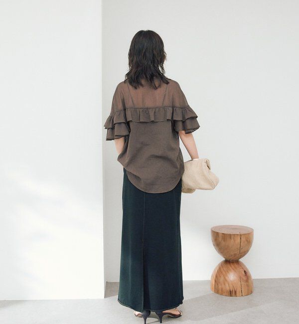  「スウェットロングスカート【新色・低身長サイズ追加/4サイズ展開】」|スカート|
