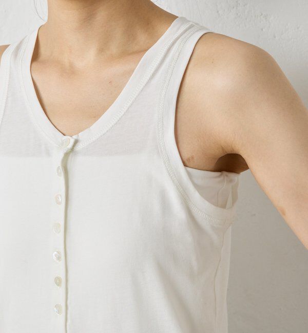  「【La nature linge】キュプラハイツイストヘンリータンク」|Tシャツ・カットソー|