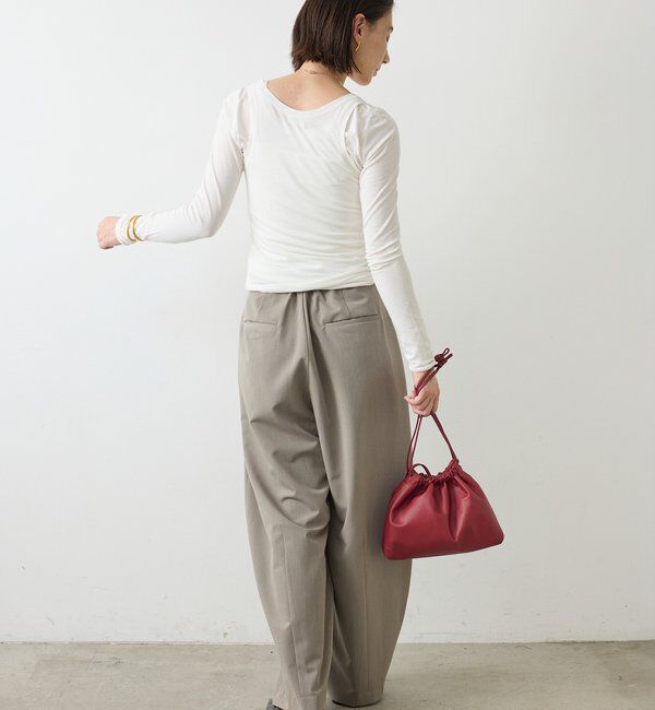  「【La nature linge】キュプラハイツイストヘンリータンク」|Tシャツ・カットソー|
