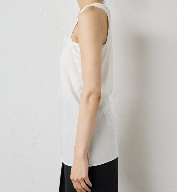  「【La nature linge】キュプラハイツイストヘンリータンク」|Tシャツ・カットソー|