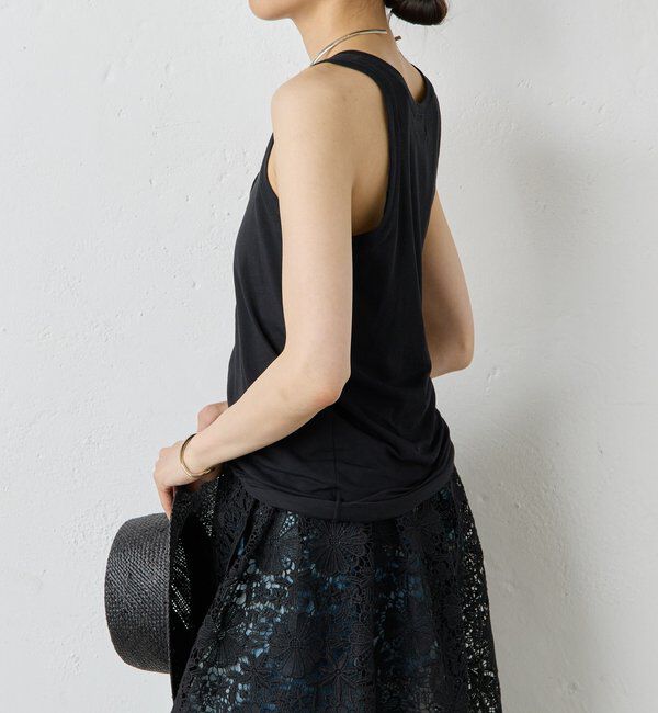  「【La nature linge】キュプラハイツイストヘンリータンク」|Tシャツ・カットソー|