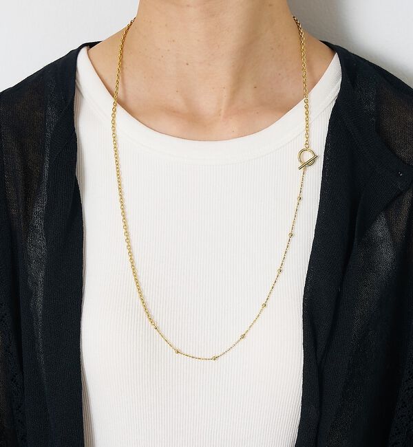 collex「【dignif】【金属アレルギー対応】ミックスチェーン2WAYネックレス」|ネックレス|
