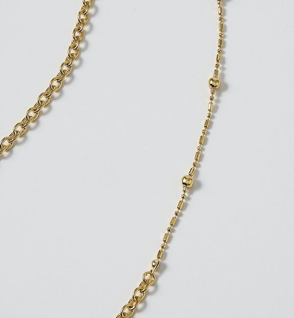 collex「【dignif】【金属アレルギー対応】ミックスチェーン2WAYネックレス」|ネックレス|