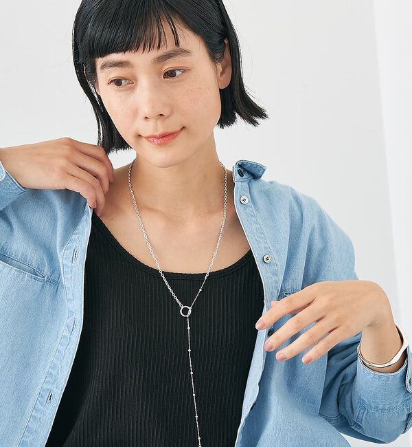 collex「【dignif】【金属アレルギー対応】ミックスチェーン2WAYネックレス」|ネックレス|