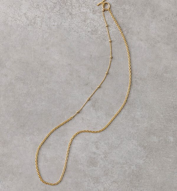 collex「【dignif】【金属アレルギー対応】ミックスチェーン2WAYネックレス」|ネックレス|