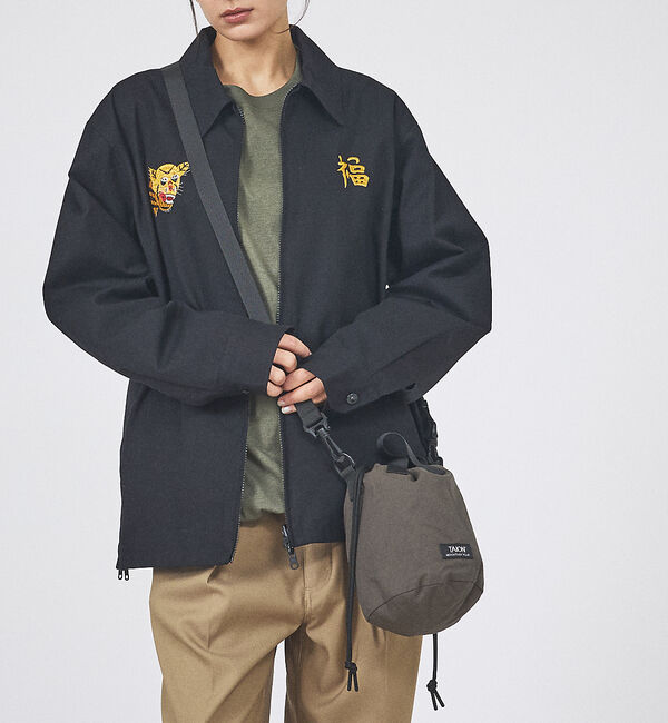 ABAHOUSE「【TAION/タイオン】NON DOWN MOUNTAIN BUCKET BAG」|ショルダー・メッセンジャー|カーキ