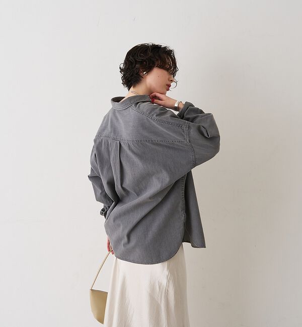 Rouge vif「【2026SS新作】【ロングセラー】NEW オーバーサイズデニムシャツ」|シャツ・ブラウス|