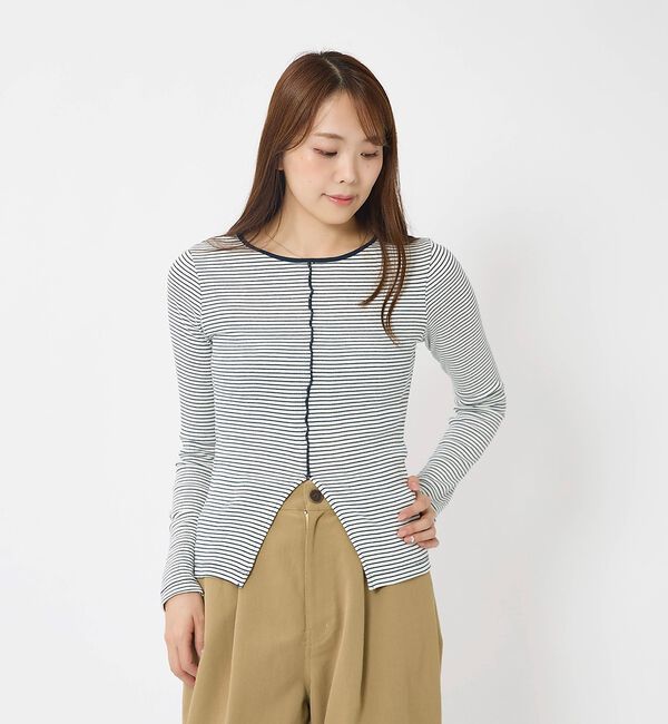 Rouge vif「【Robert P Miller | ロバート・ピー・ミラー】Prib Slit」|Tシャツ・カットソー|