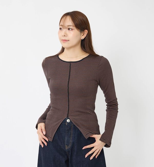 Rouge vif「【Robert P Miller | ロバート・ピー・ミラー】Prib Slit」|Tシャツ・カットソー|