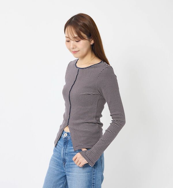 Rouge vif「【Robert P Miller | ロバート・ピー・ミラー】Prib Slit」|Tシャツ・カットソー|