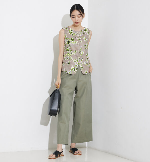 qualite「撥水ツイルワイドパンツ」|その他|