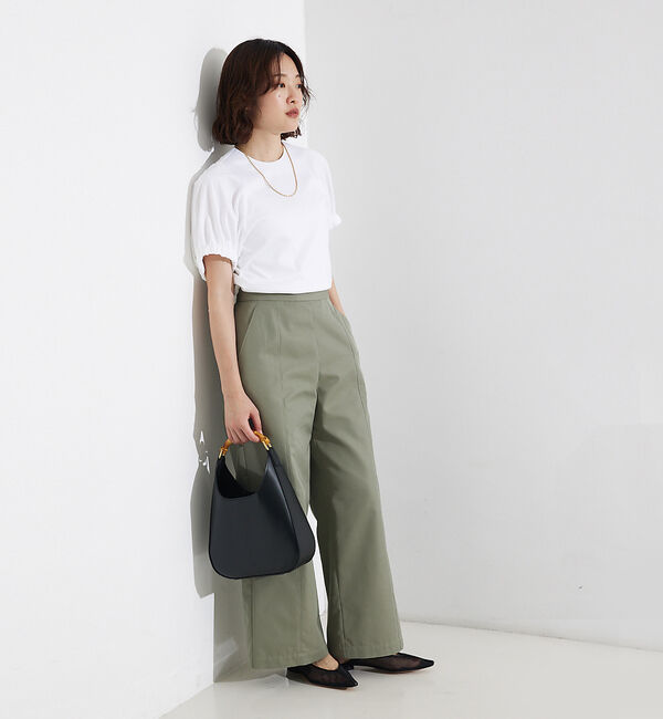 qualite「撥水ツイルワイドパンツ」|その他|