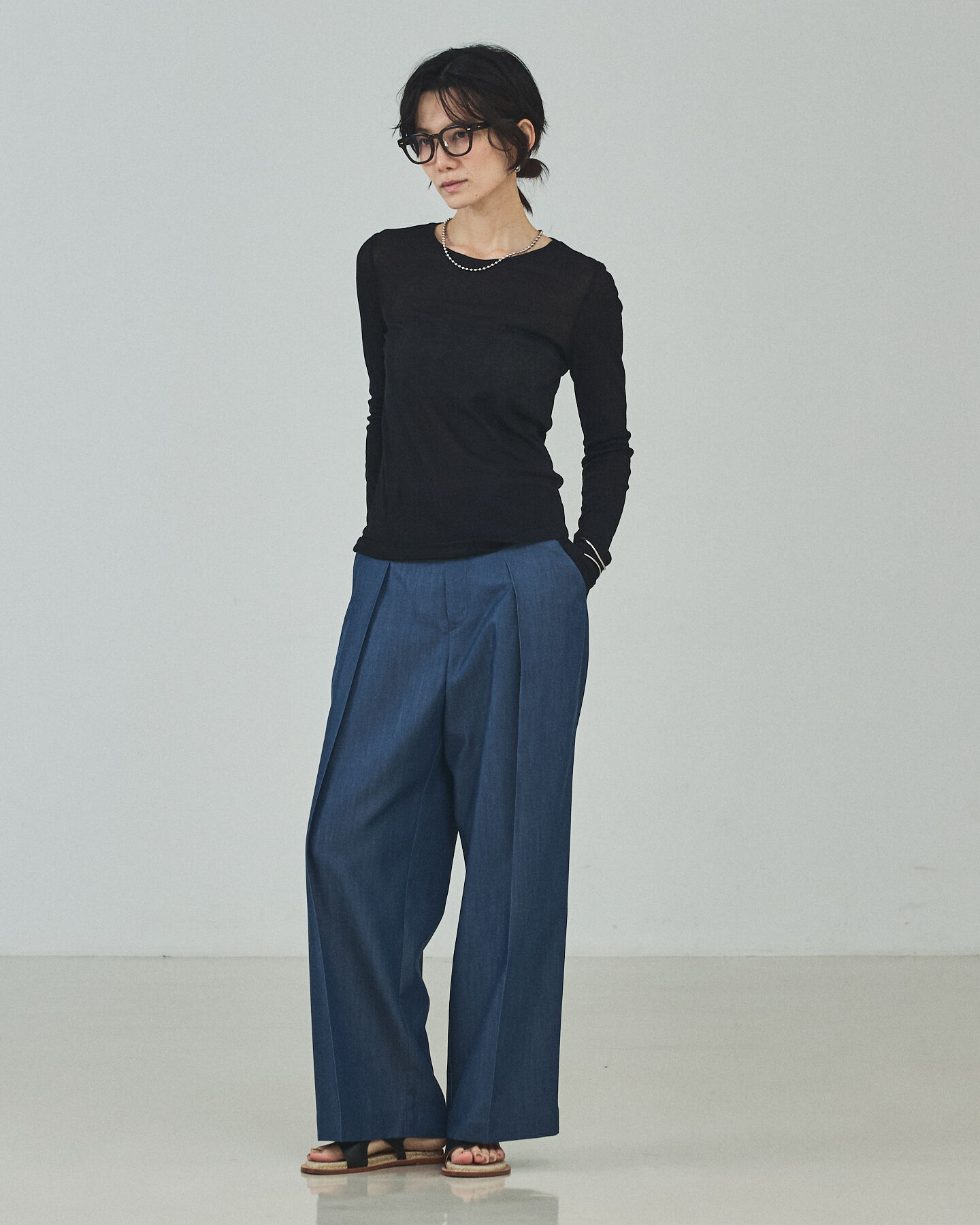 qualite「【Oggi掲載・セットアップ対応】テンセルハイツイストワイドパンツ」|その他|