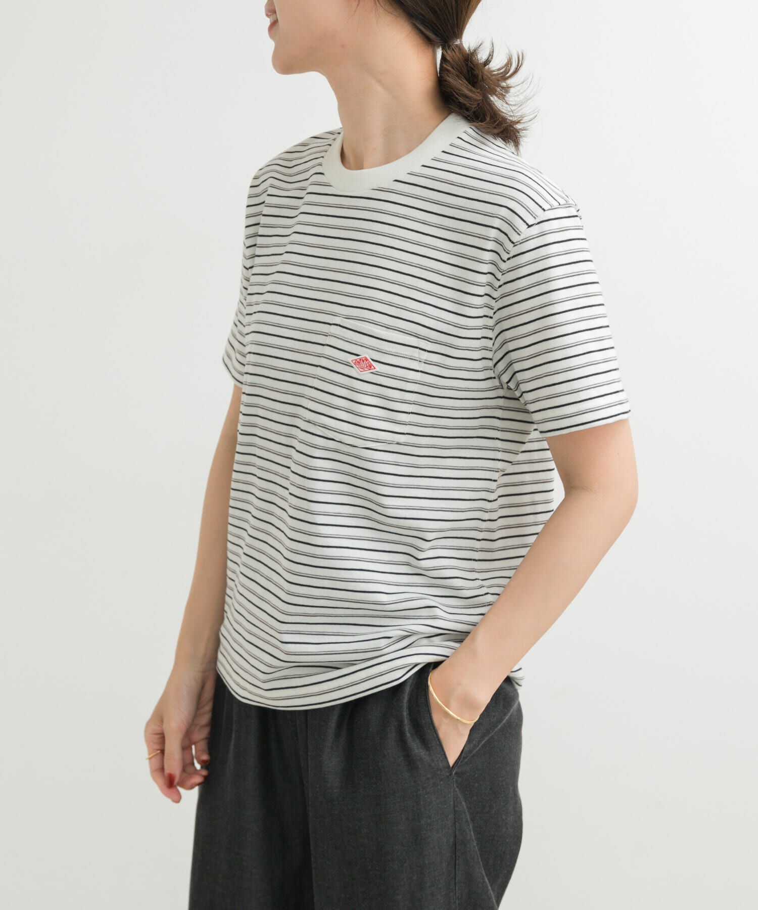 URBAN RESEARCH DOORS「DANTON　POCKET T-SHIRTS」|Tシャツ・カットソー|ホワイト系その他
