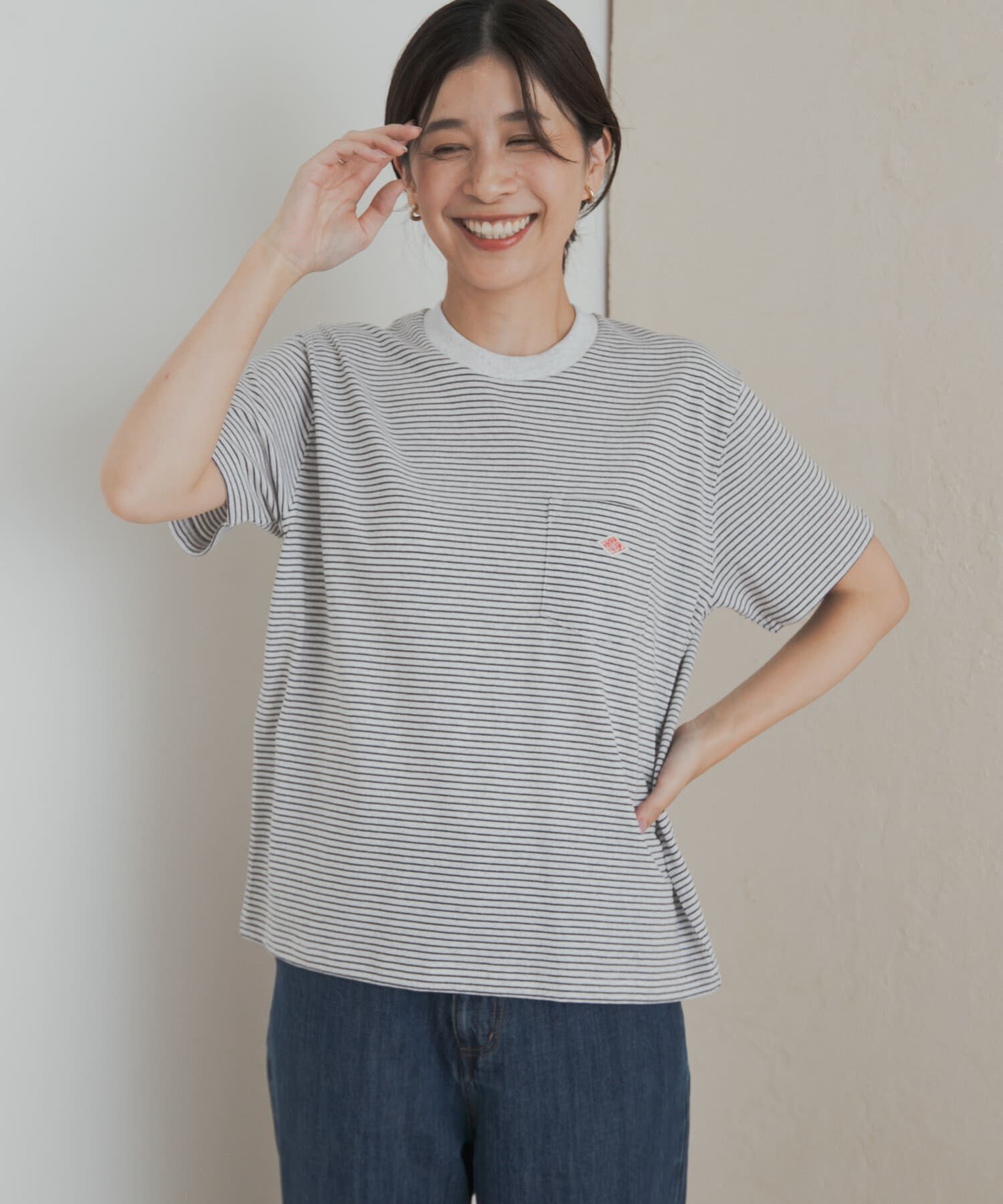 URBAN RESEARCH DOORS「DANTON　POCKET T-SHIRTS」|Tシャツ・カットソー|グレー系その他