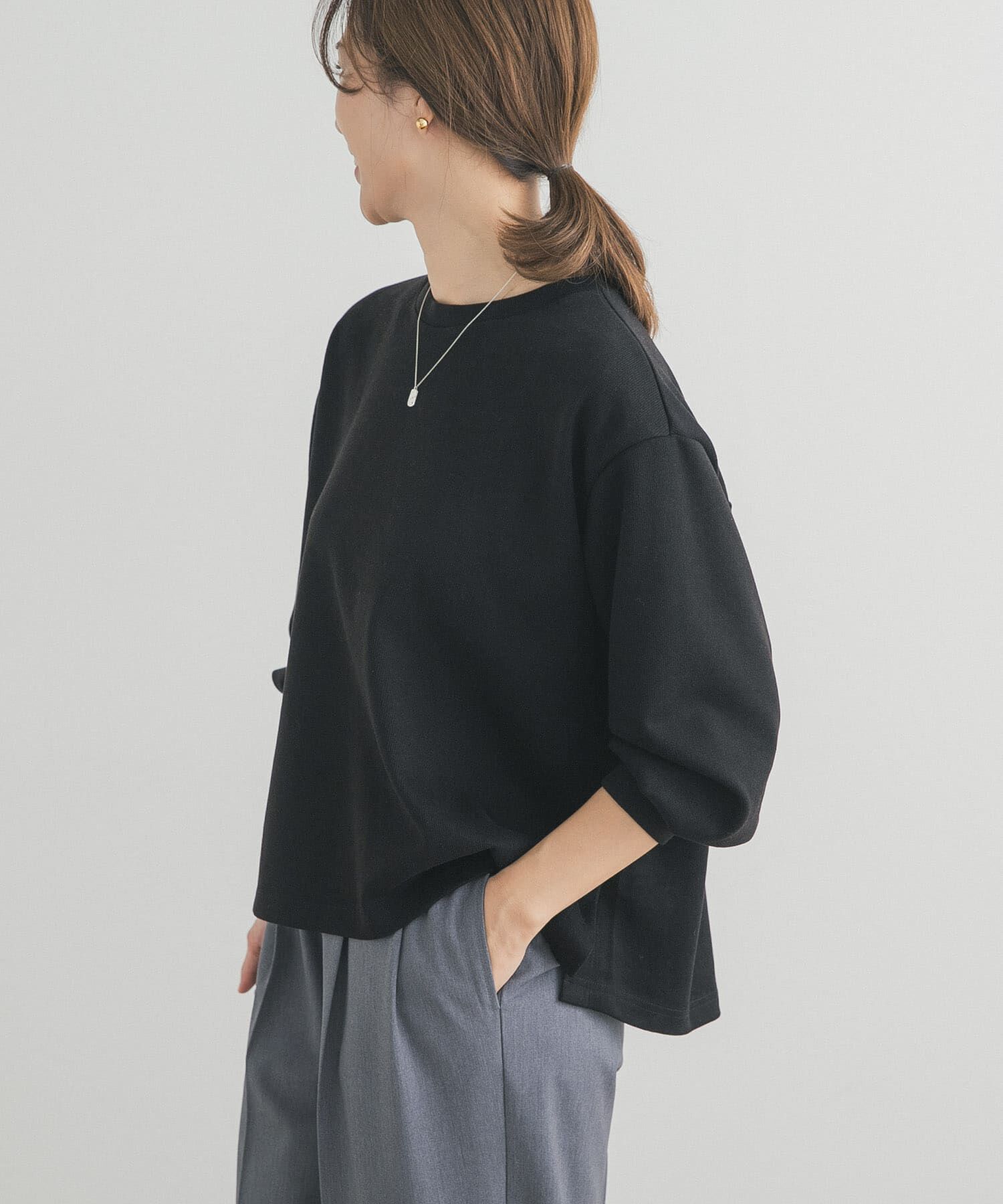 URBAN RESEARCH DOORS「BACKリングドットプルオーバー」|Tシャツ・カットソー|