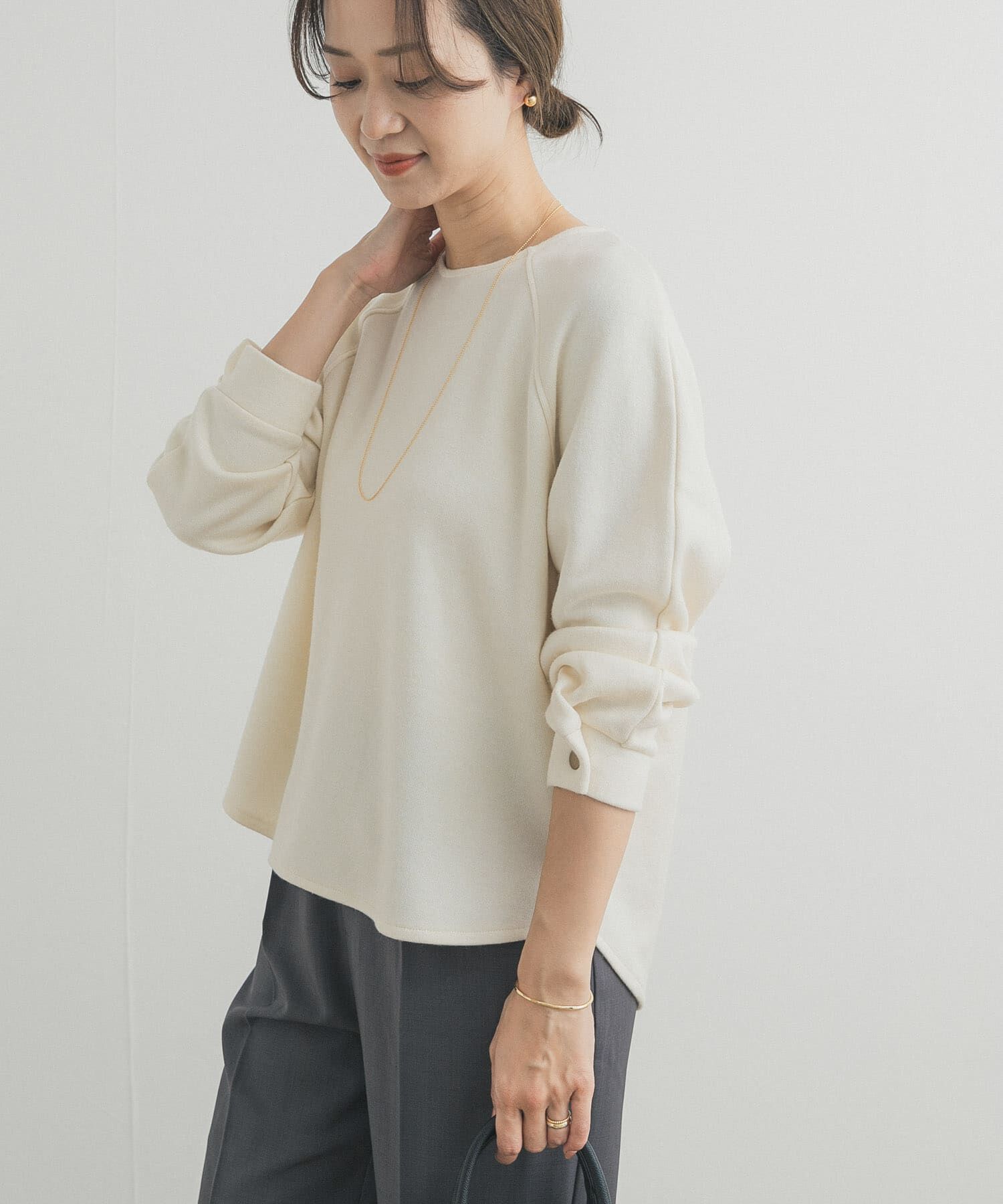 URBAN RESEARCH DOORS「カーブスリーブプルオーバー」|Tシャツ・カットソー|