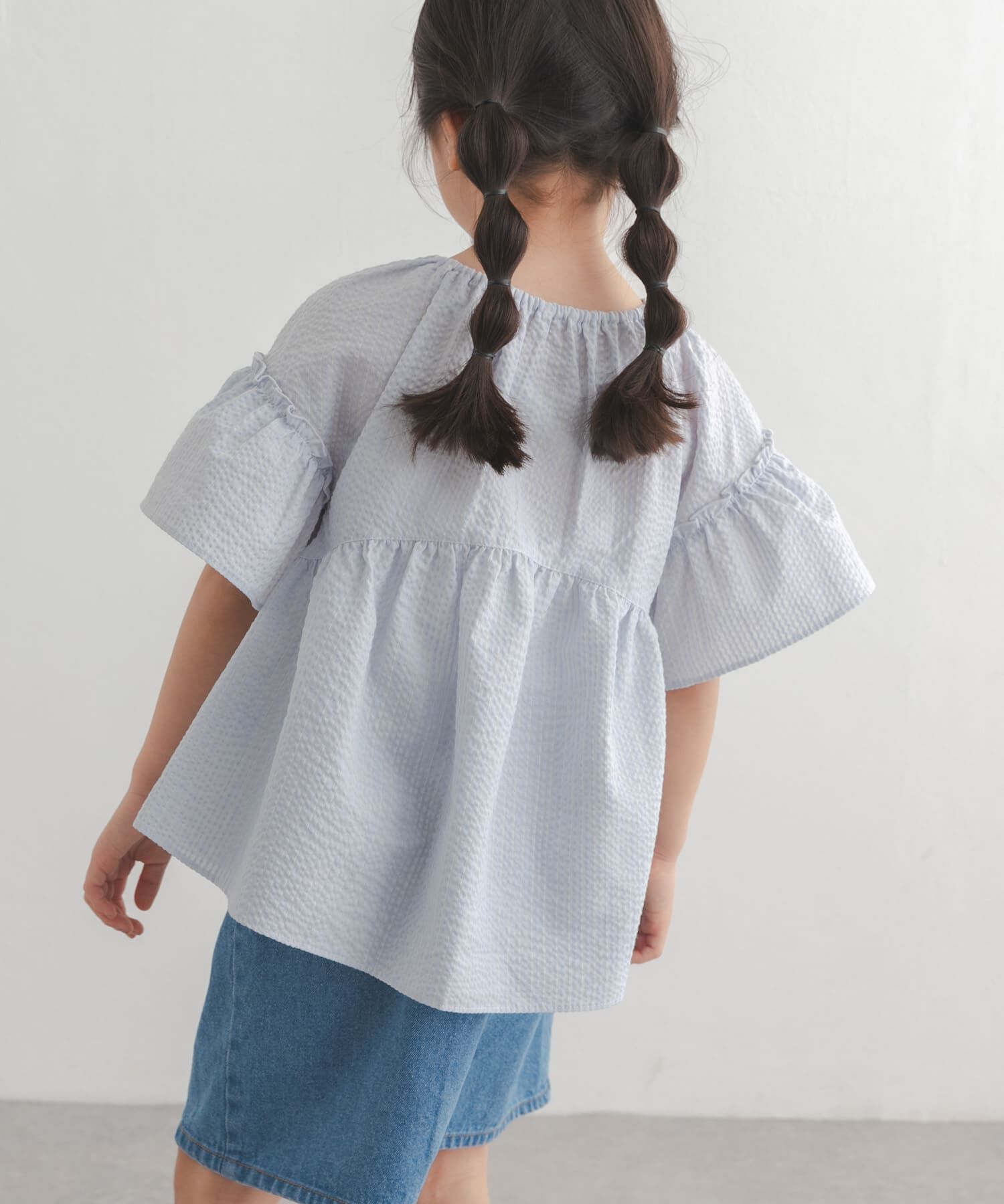 URBAN RESEARCH DOORS「『150サイズあり』ストライプ2wayサッカーブラウス(KIDS)」|その他|