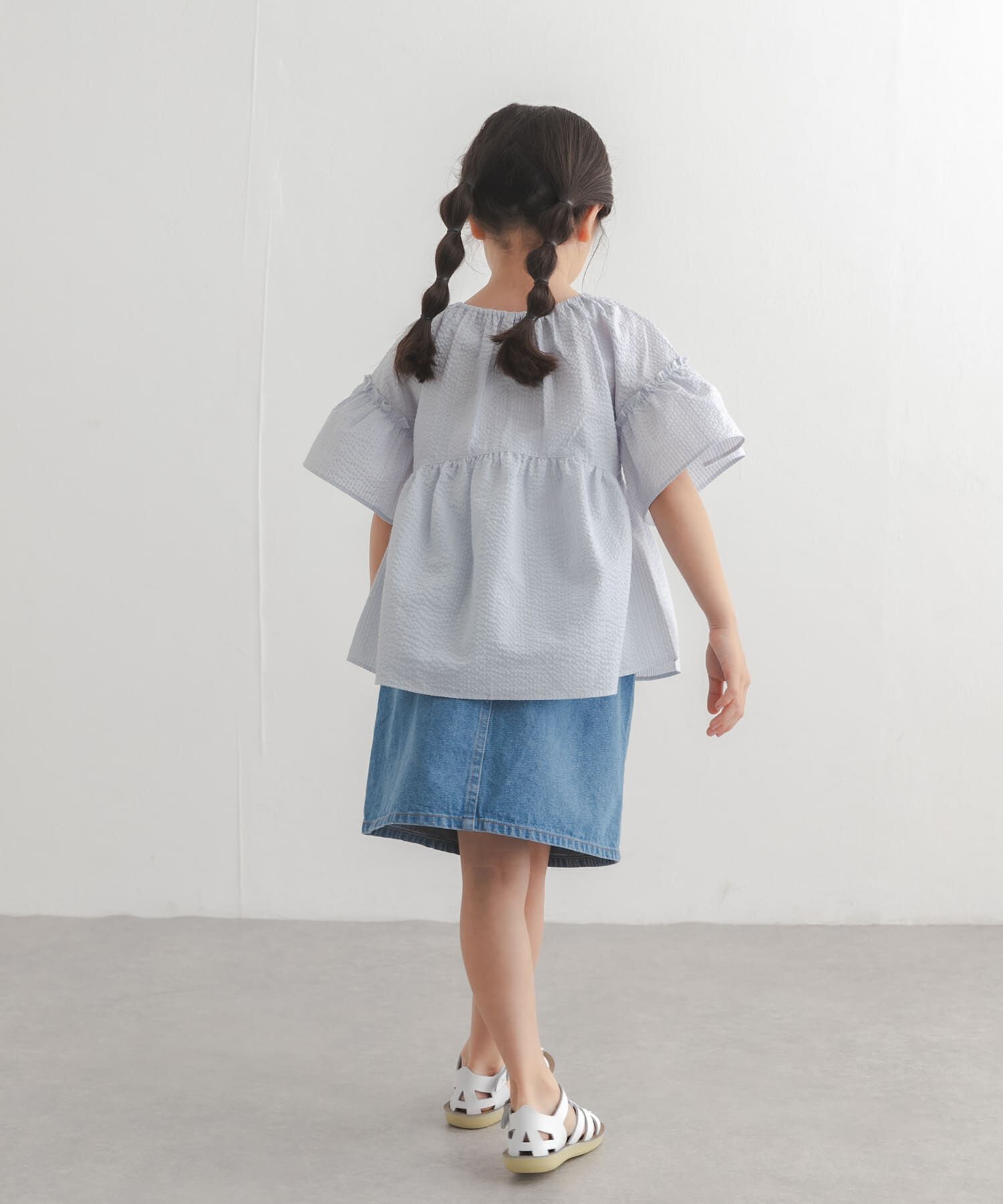 URBAN RESEARCH DOORS「『150サイズあり』ストライプ2wayサッカーブラウス(KIDS)」|その他|