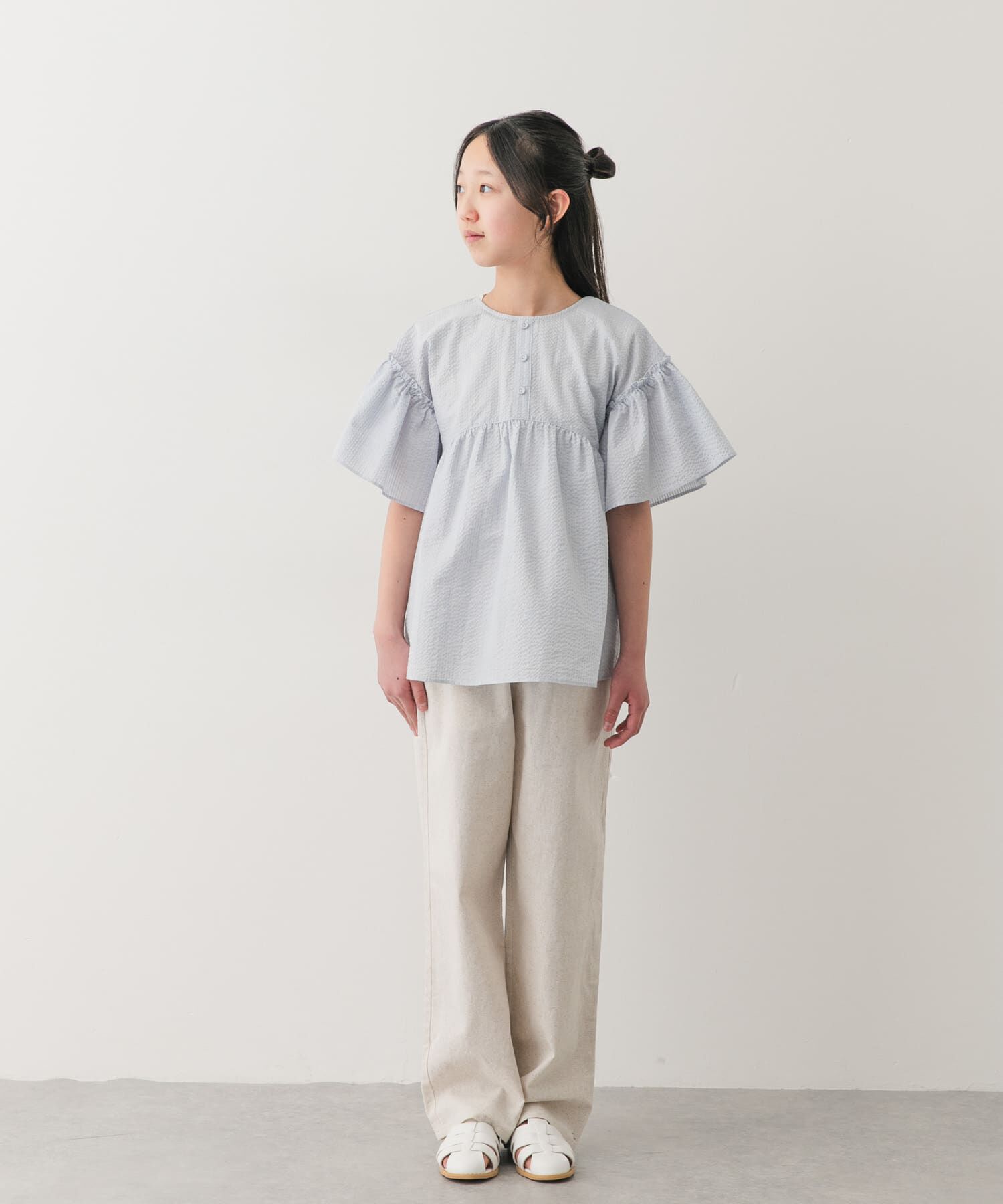 URBAN RESEARCH DOORS「『150サイズあり』ストライプ2wayサッカーブラウス(KIDS)」|その他|