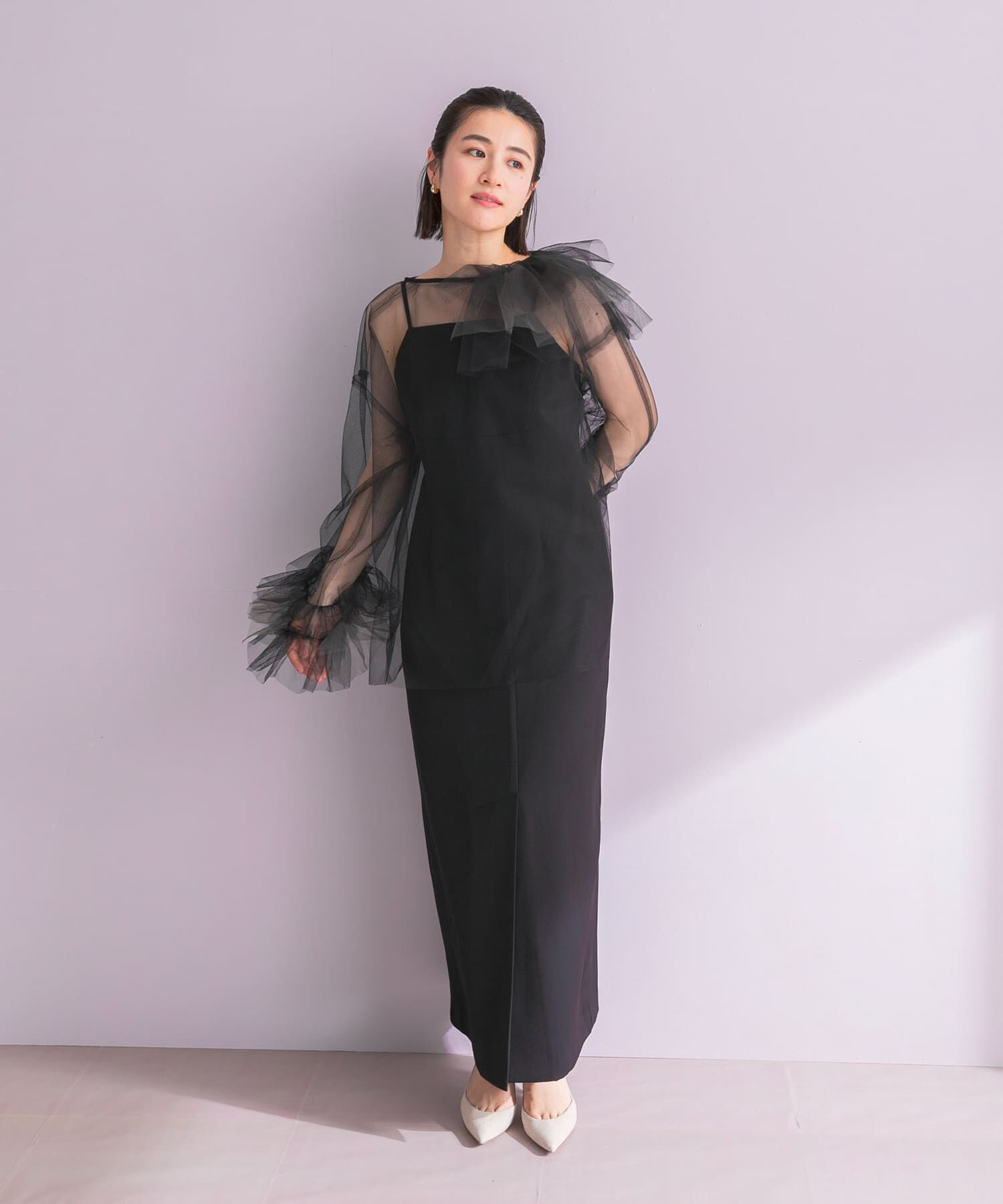URBAN RESEARCH ROSSO「ANDRESD　BLOOMING TULLE DRESS」|ワンピース|