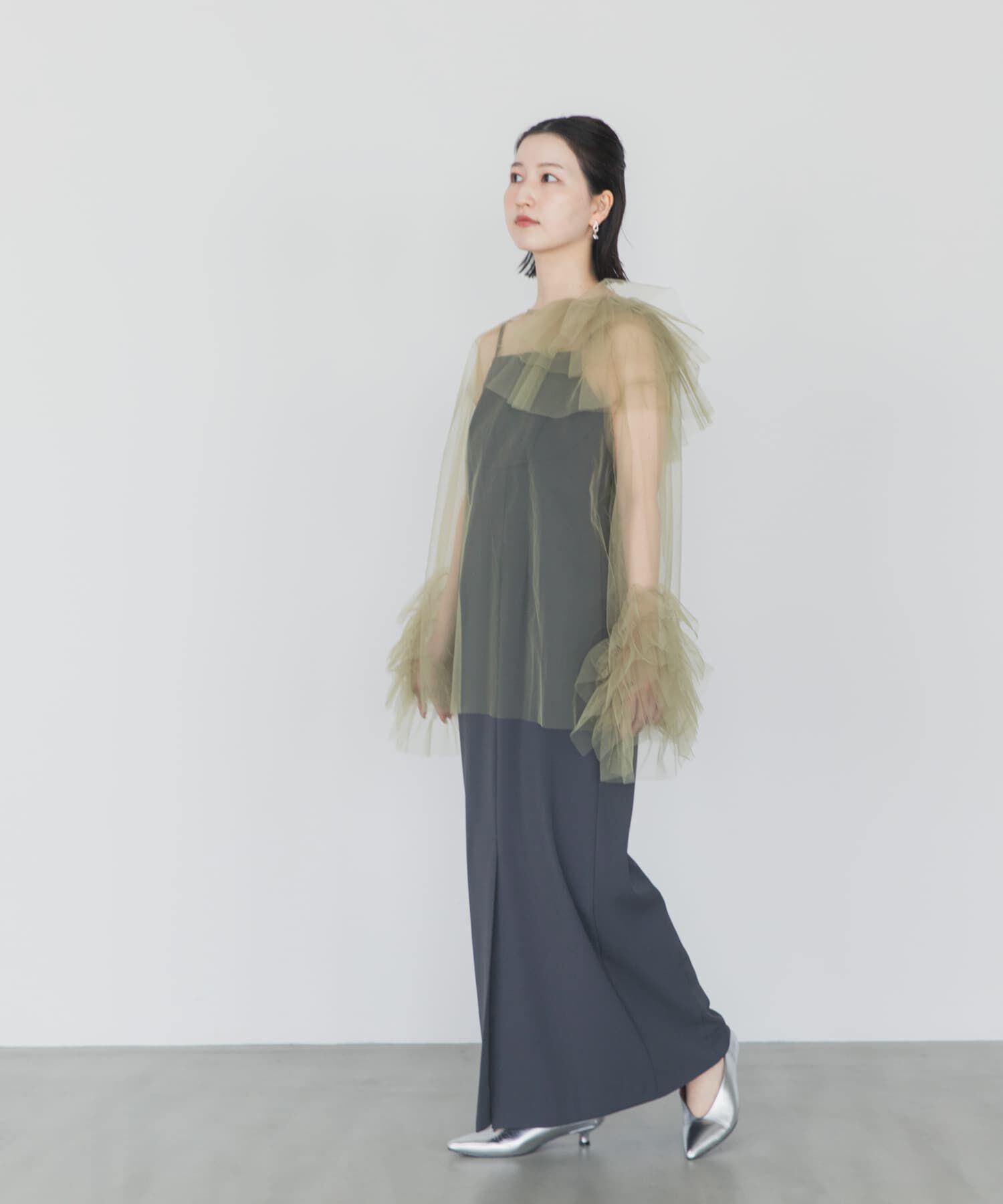 URBAN RESEARCH ROSSO「ANDRESD　BLOOMING TULLE DRESS」|ワンピース|