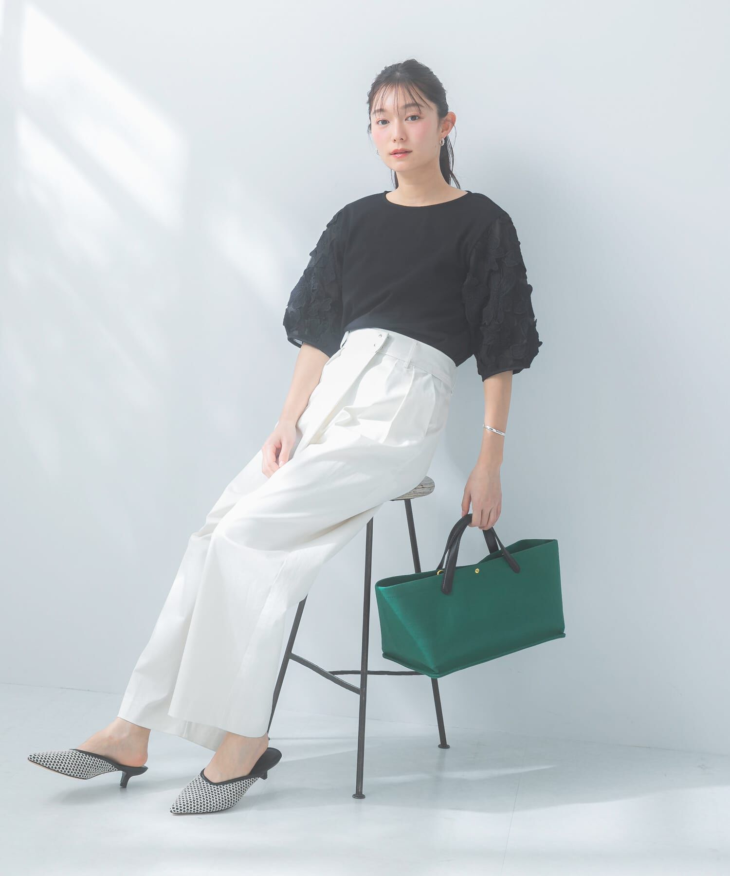 URBAN RESEARCH ROSSO「『WEB/一部店舗限定』フラワードッキングカットソー」|Tシャツ・カットソー|