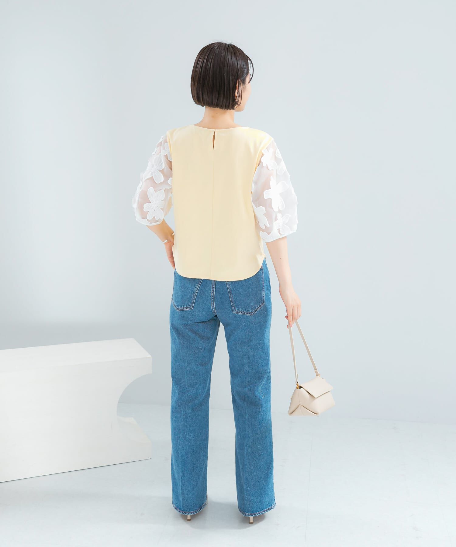 URBAN RESEARCH ROSSO「『WEB/一部店舗限定』フラワードッキングカットソー」|Tシャツ・カットソー|