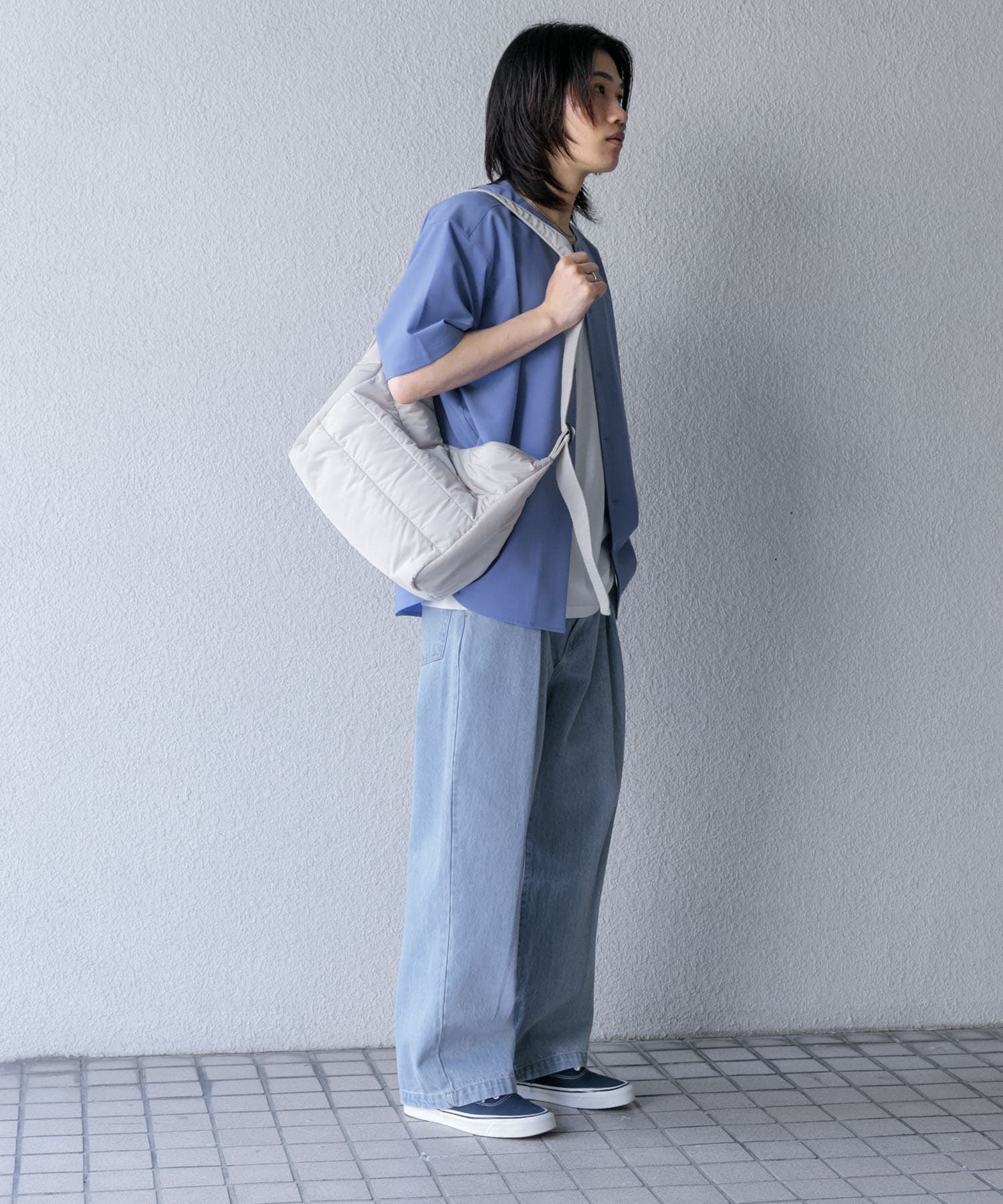 SENSE OF PLACE by URBAN RESEARCH「ノーカラーシャツ(5分袖)」|シャツ・ブラウス|