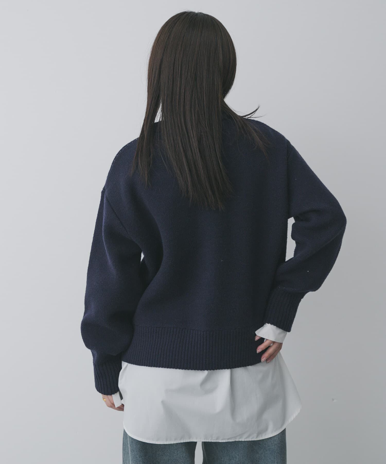 SENSE OF PLACE by URBAN RESEARCH「『洗濯可』ジャガードロゴニット」|ニット・セーター|