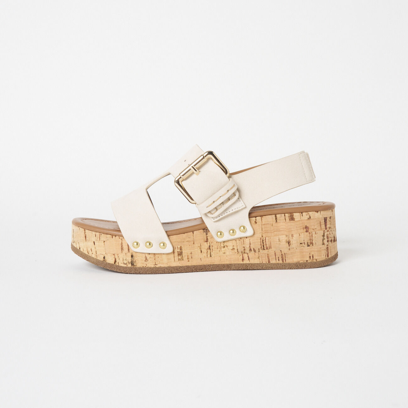  「Claire Charlotte SUEDE CORK SOLE SANDAL」|サンダル|
