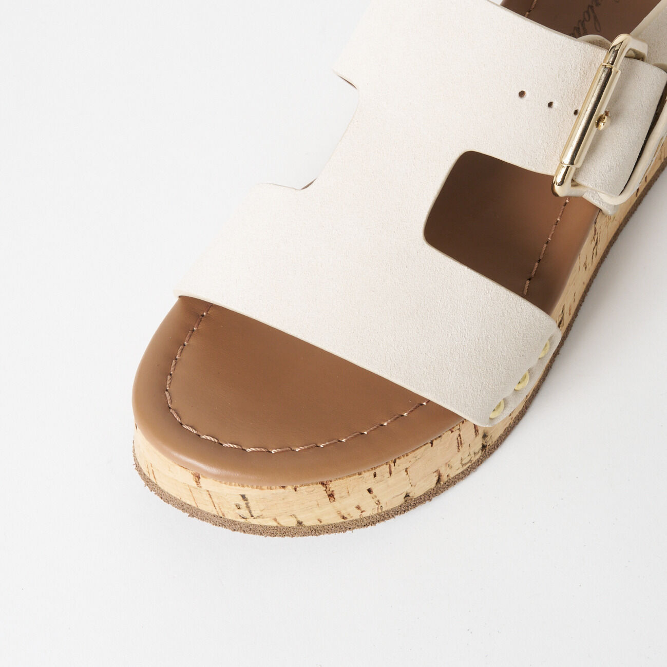  「Claire Charlotte SUEDE CORK SOLE SANDAL」|サンダル|