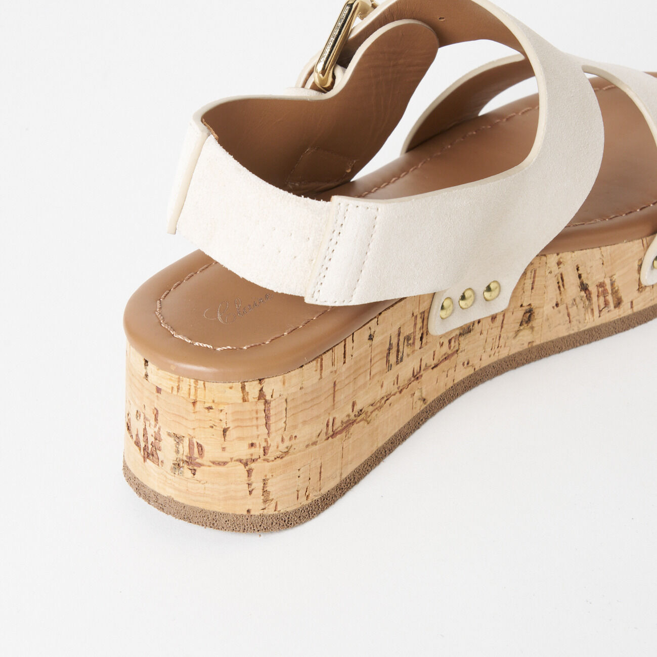  「Claire Charlotte SUEDE CORK SOLE SANDAL」|サンダル|