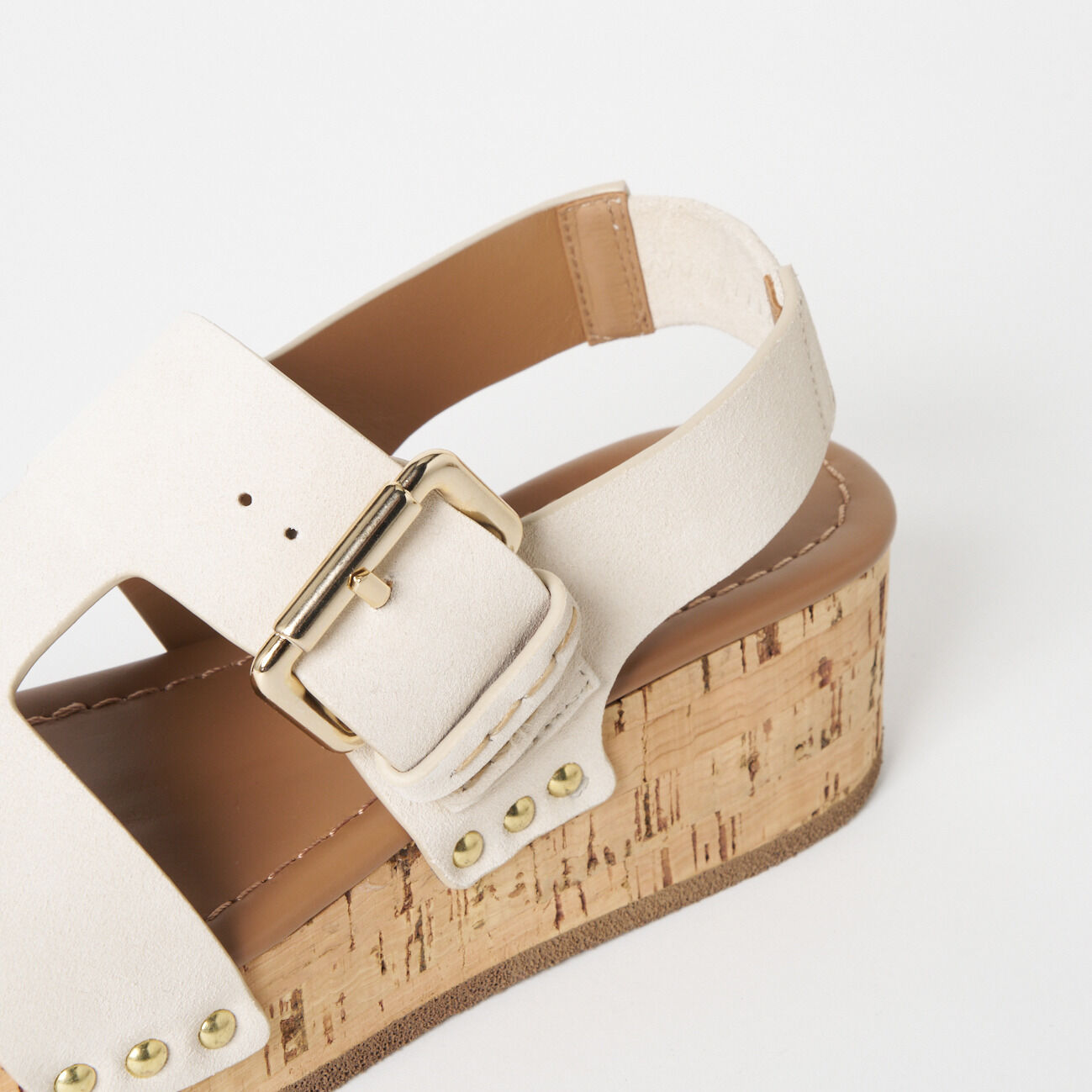  「Claire Charlotte SUEDE CORK SOLE SANDAL」|サンダル|