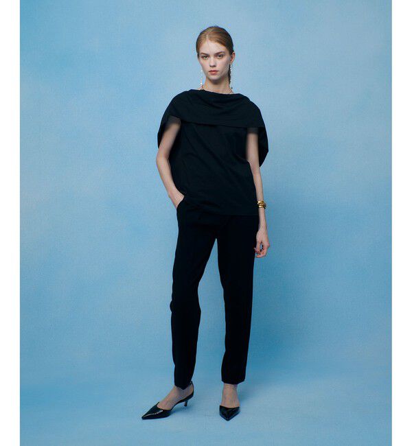 LOULOU WILLOUGHBY「【LOULOU WILLOUGHBY】ハイバックテーパードパンツ」|スラックス|