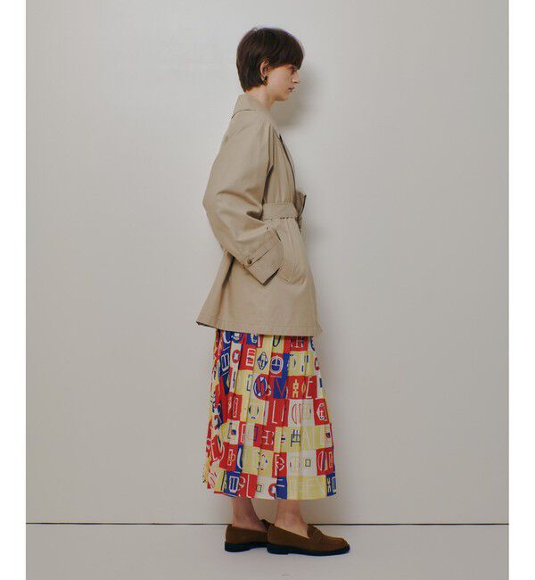 allureville「オーバーサイズショートトレンチコート」|ダッフルコート|
