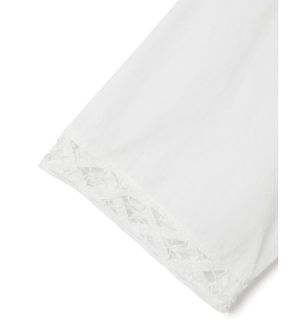 mizuiro ind「mizuiro ind バテンレースワイドシャツ」|シャツ・ブラウス|