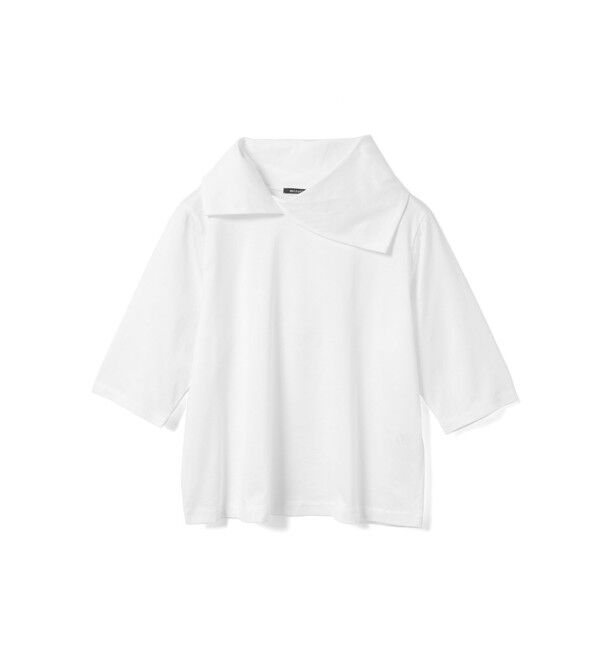 mizuiro ind「mizuiro ind アシンメトリーカラープルオーバー」|Tシャツ・カットソー|