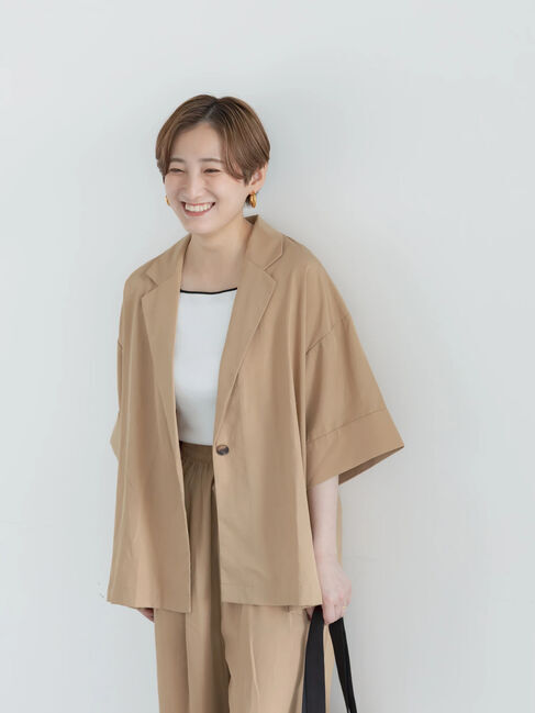 Te chichi「【接触冷感】レーヨンリネンジャケット(セットアップ可)」|その他|