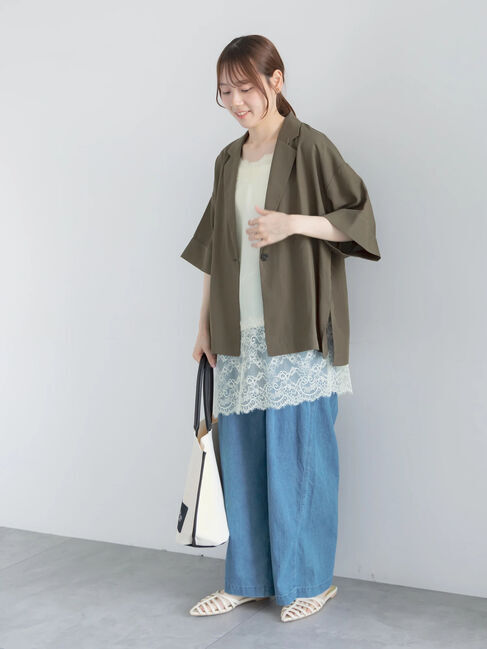 Te chichi「【接触冷感】レーヨンリネンジャケット(セットアップ可)」|その他|
