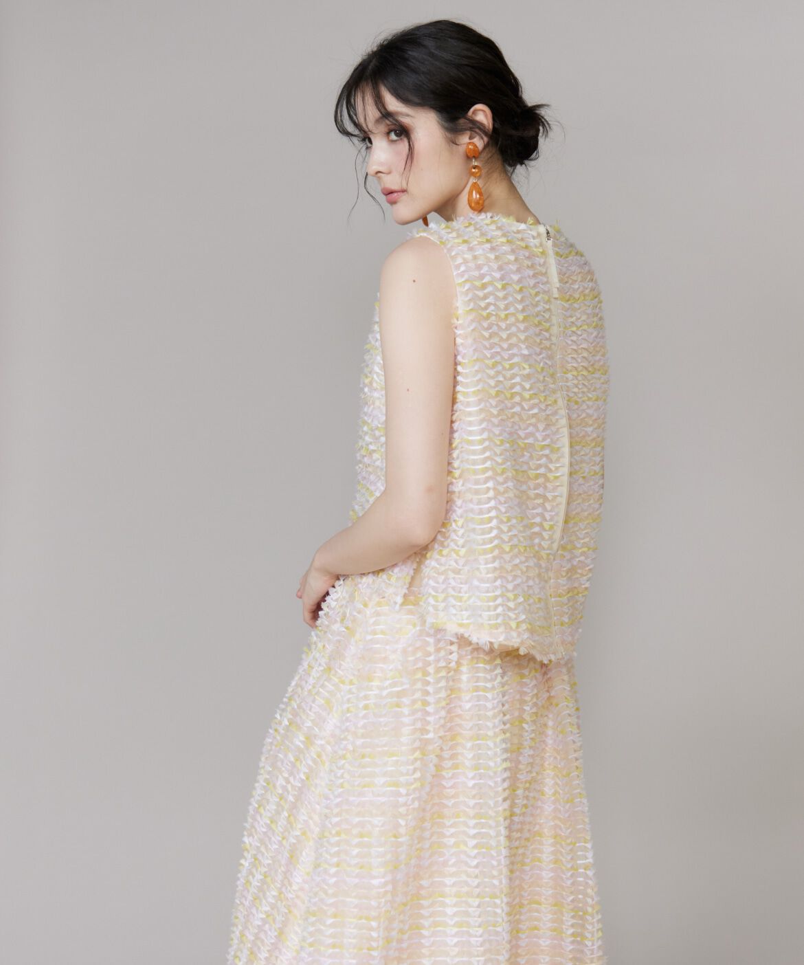Maglie le cassetto「《M Maglie le cassetto》グラデーションジャガードブラウス」|シャツ・ブラウス|