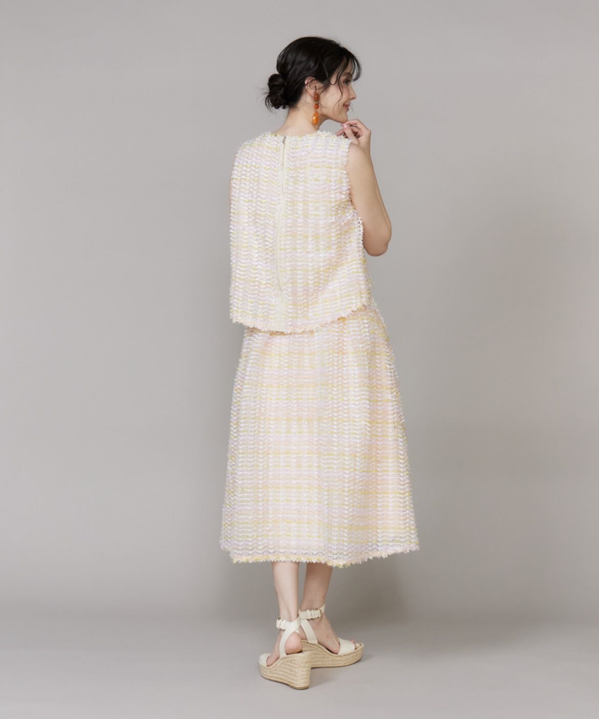 Maglie le cassetto「《M Maglie le cassetto》グラデーションジャガードブラウス」|シャツ・ブラウス|