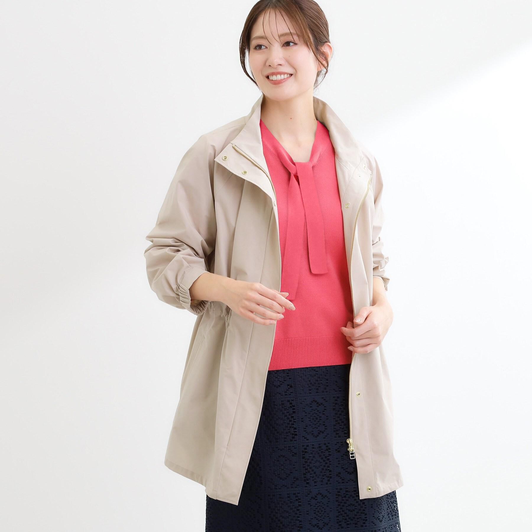 Reflect「【撥水】ストレッチタフタミドル丈スタンドカラーコート」|その他|