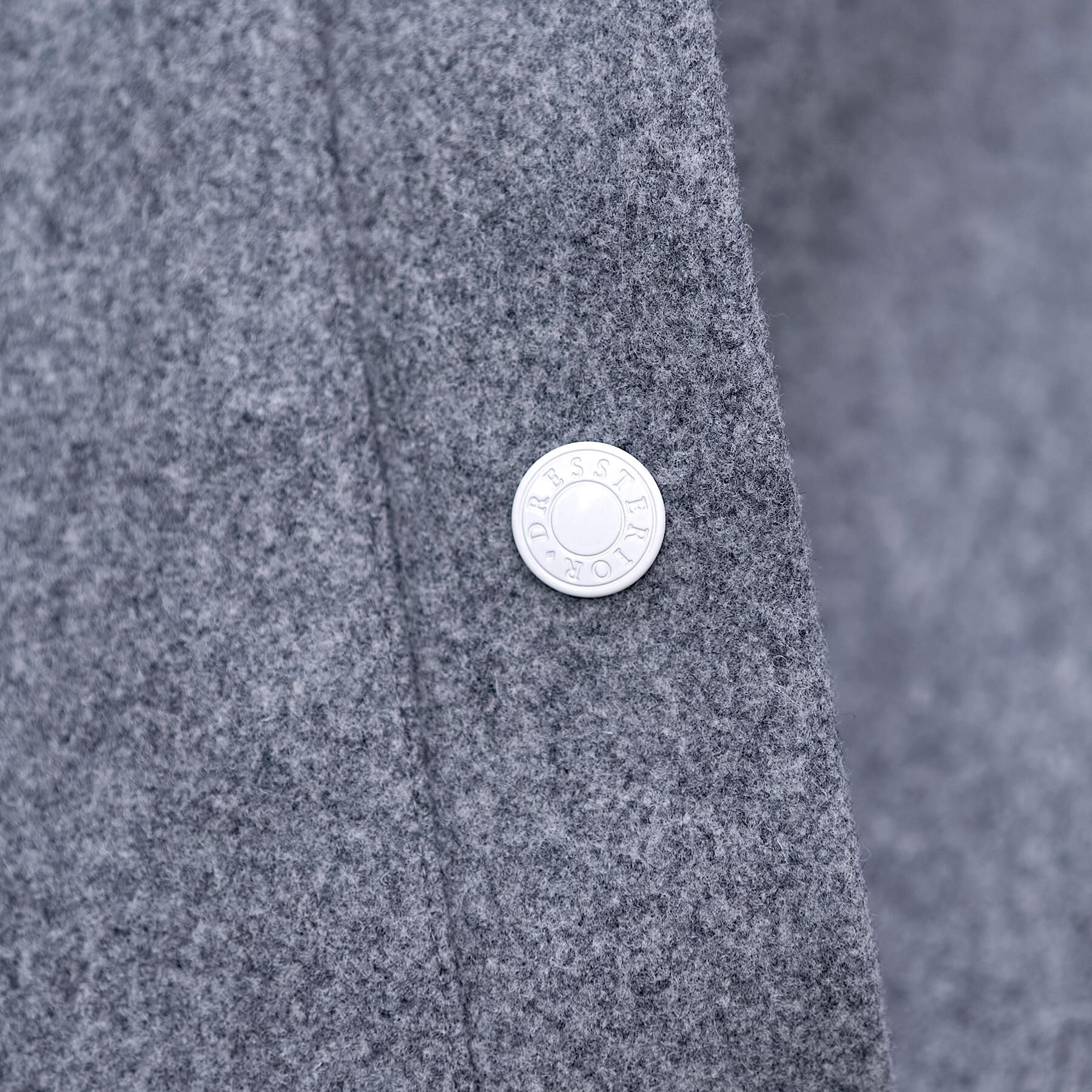 DRESSTERIOR「グレー メルトンダッフルジャケット」|ダッフルコート|