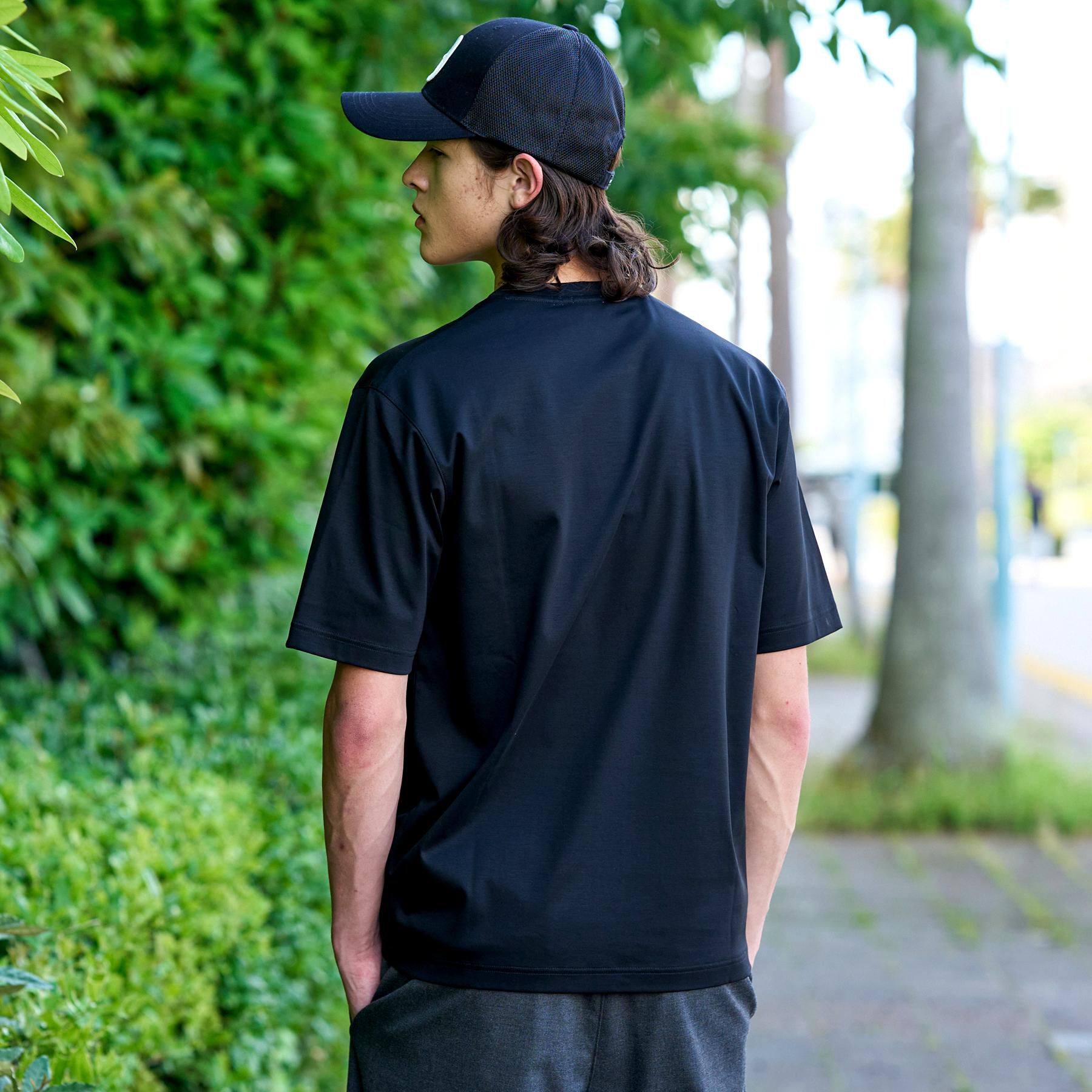 DRESSTERIOR「【接触冷感／抗菌防臭／消臭】ICE CLEAR COTTON ミサイルキャットTシャツ」|Tシャツ・カットソー|