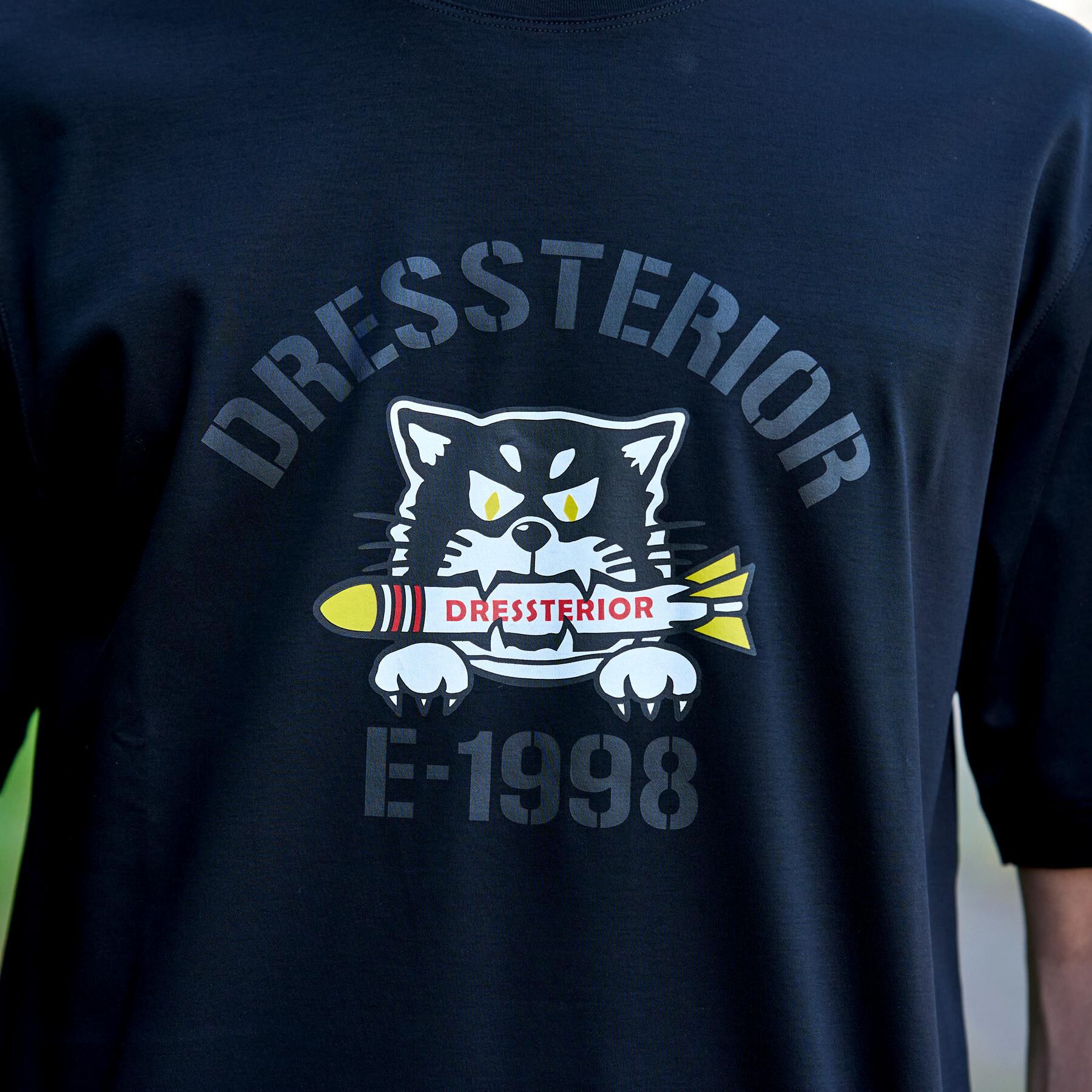 DRESSTERIOR「【接触冷感／抗菌防臭／消臭】ICE CLEAR COTTON ミサイルキャットTシャツ」|Tシャツ・カットソー|
