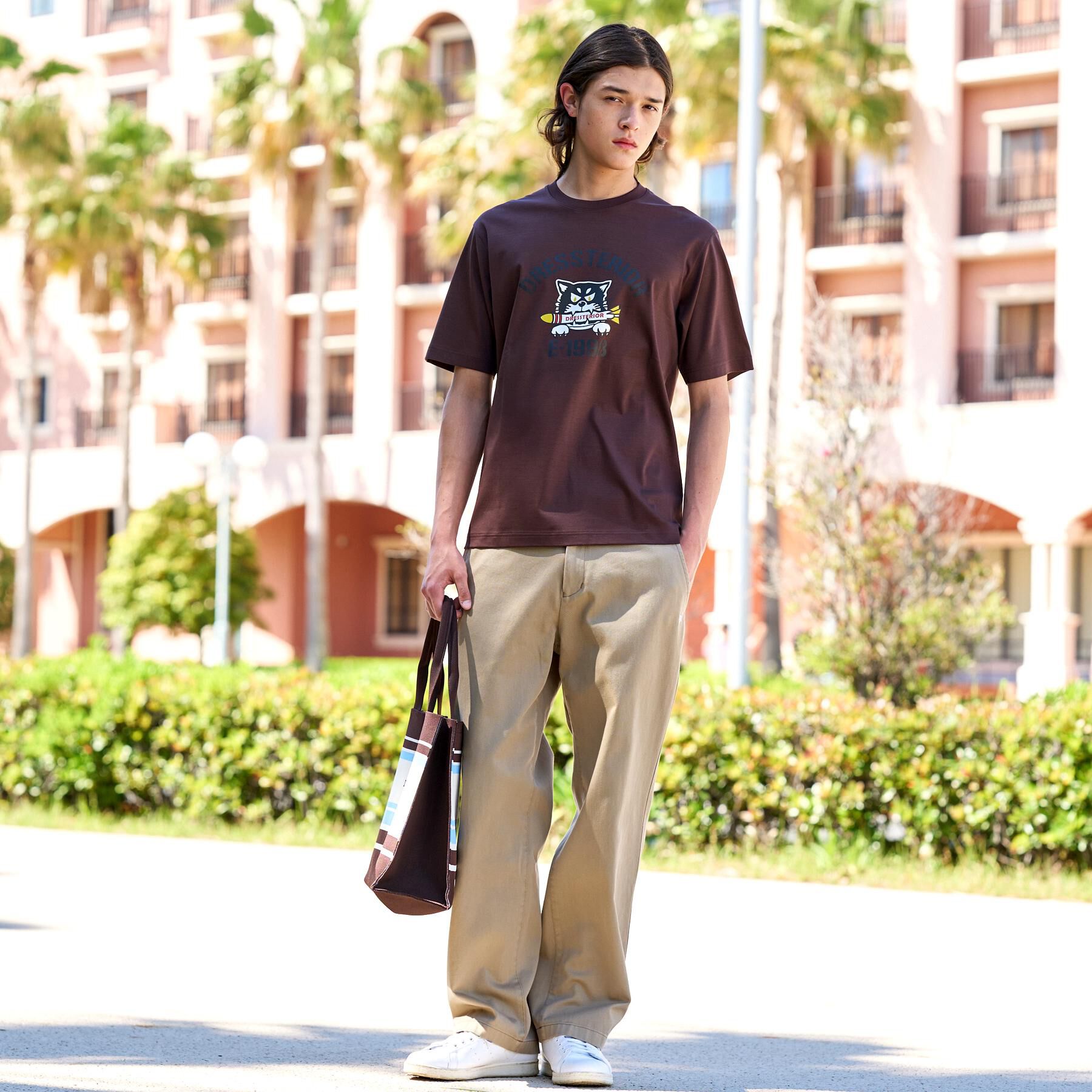 DRESSTERIOR「【接触冷感／抗菌防臭／消臭】ICE CLEAR COTTON ミサイルキャットTシャツ」|Tシャツ・カットソー|