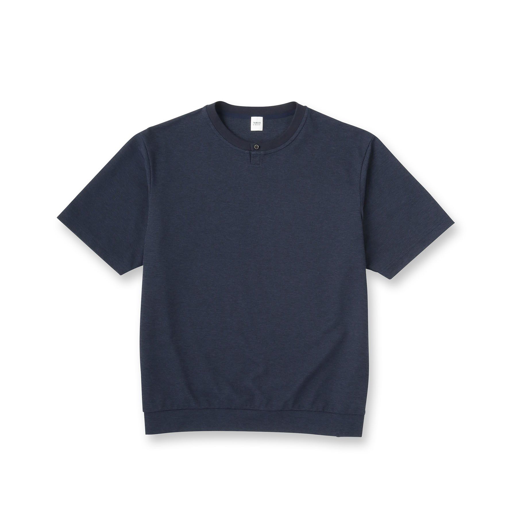 TAKEO KIKUCHI「リネン ライク 鹿の子 ヘンリー ハーフ ヘンリー ネック」|Tシャツ・カットソー|