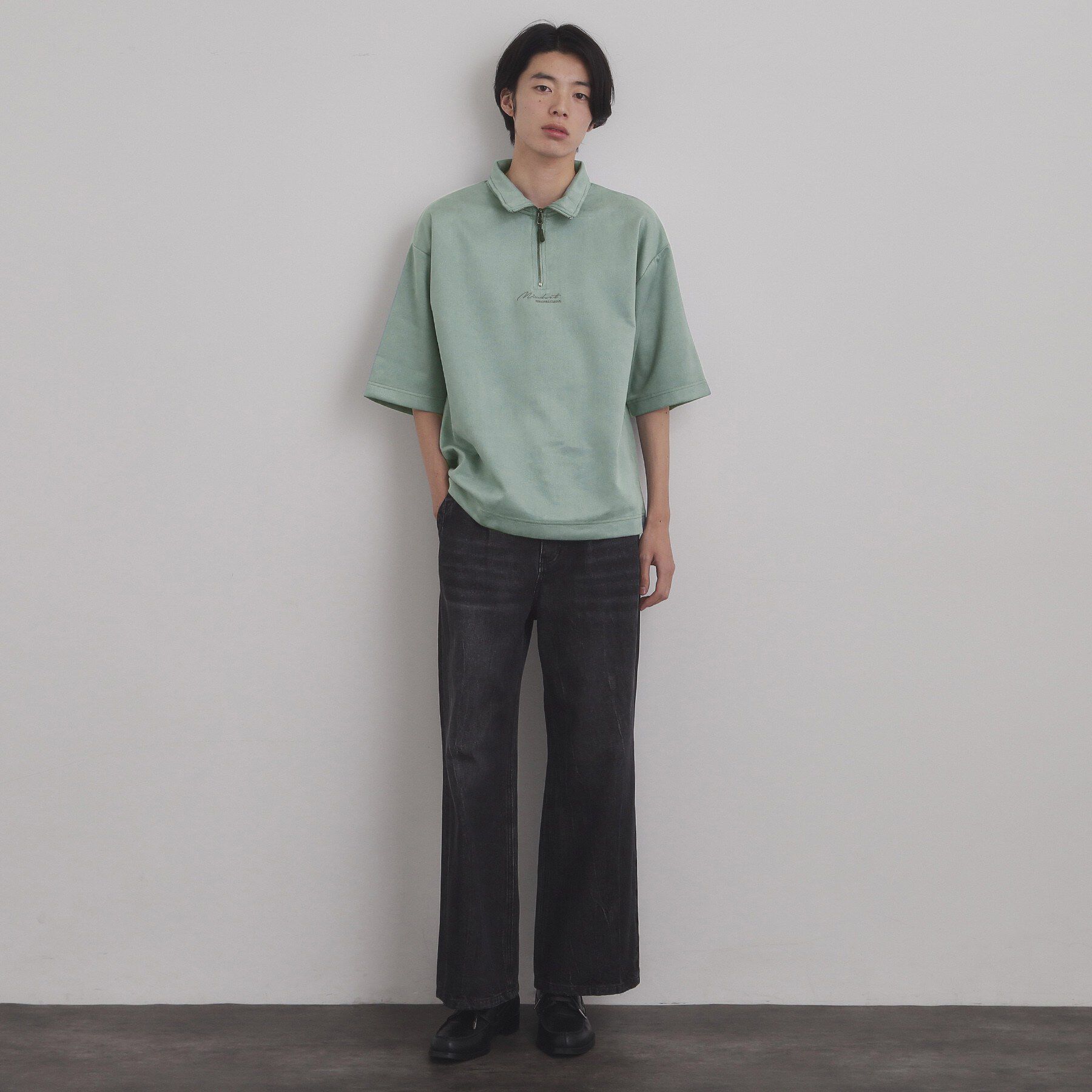 tk.TAKEO KIKUCHI「フェイクスエードハーフジップ」|Tシャツ・カットソー|